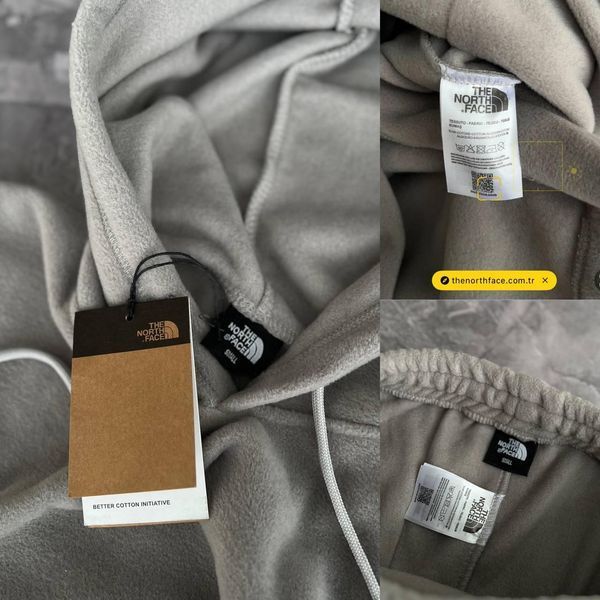 Мужской зимний спортивный костюм The North Face серый Комплект ТНФ Худи Штаны Моло-89-05 фото