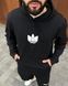 Чоловіче худі Adidas чорне Толстовка Адідас с капюшоном Univer-120 фото 3