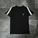 Чоловіча&nbsp;футболка Fred Perry чорна з лампасами Фред Перрі Will-FP0014 фото