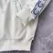 Чоловіча олімпійка Fred Perry з лампасами молочна Кофта Фред Пері на блискавці без капюшона Хар-526 фото 3