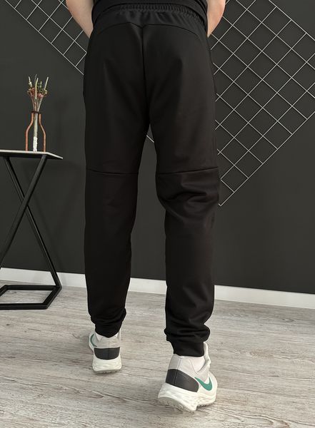 Мужской спортивный костюм Nike на молнии черный Комплект Найк Худи Штаны Rap-RD113/RD118 фото
