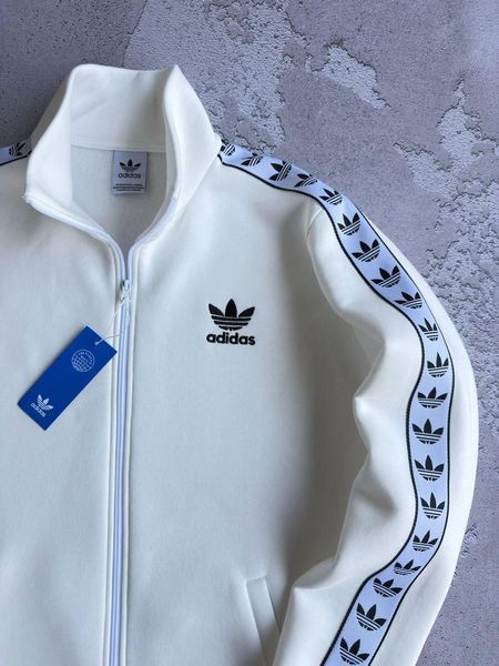 Чоловічий зимовий спортивний костюм Adidas 3в1 білий Набір Адідас Костюм Жилетка без капюшона Хар-705 фото