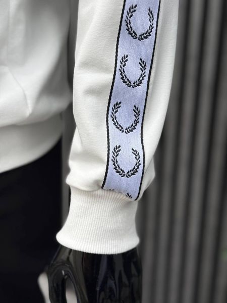 Чоловічий костюм Fred Perry з лампасами молочний Комплект Фред Перрі Кофта Штани Хар-525 фото