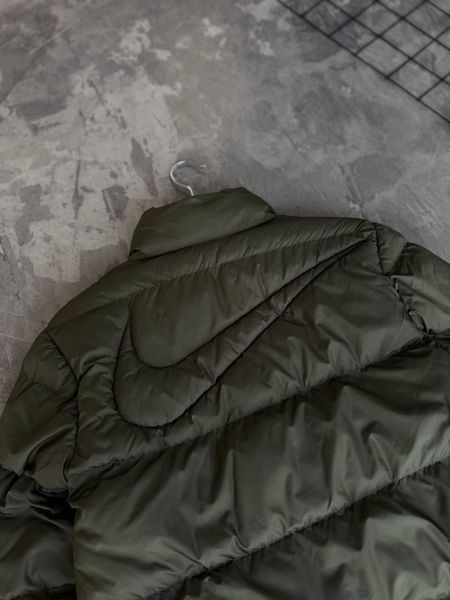 Мужская зимняя куртка Nike Nocta хаки Пуховик Найк Нокта без капюшона Моло-33703 фото