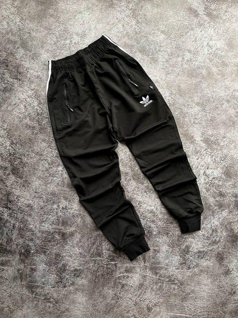 Мужские спортивные штаны Adidas черные Брюки Адидас на резинке Мой-93/Хар 2 фото