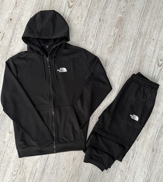 Мужской спортивный костюм Nike на молнии черный Комплект Найк Худи Штаны Rap-RD113/RD118 фото