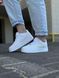 Мужские кроссовки Nike Air Force Low кожаные белые Найк Аир Форс весенние Arm-NAF1 (коп3) фото 2