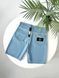Мужские джинсовые шорты Stone Island голубые Cas-3 фото 1