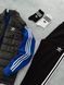 Чоловічий костюм Adidas 3в1 синій з чорним Комплект Адідас Кофта на змійці Штани Жилетка Мой-156 фото 3