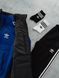 Чоловічий костюм Adidas 3в1 синій з чорним Комплект Адідас Кофта на змійці Штани Жилетка Мой-156 фото 2
