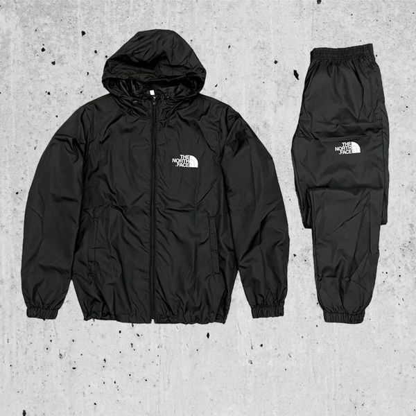 Мужской зимний спортивный костюм The North Face серый Комплект Зе норт фейс на плащёвке Will-73 фото
