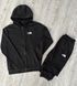Мужской спортивный костюм Nike на молнии черный Комплект Найк Худи Штаны Rap-RD113/RD118 фото 7