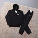 Мужской спортивный костюм Nike черный с капюшоном Комплект Худи Штаны Найк весенний осенний Ads-619 фото 2