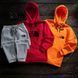 Мужской зимний спортивный костюм The North Face серо-черный Комплект ТНФ Худи Худи Штаны Hot-2 фото 8