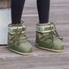 Женские зимние дутики Moon Boot хаки In-3032 фото 7