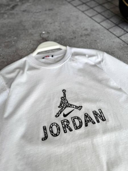 Чоловіча футболка Jordan біла бавовняна Теніска Джордан Моло-JD/6 фото