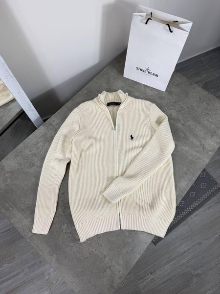 Чоловічий кардиган Polo Ralph Lauren бежевий Hub-207 (коп2) фото