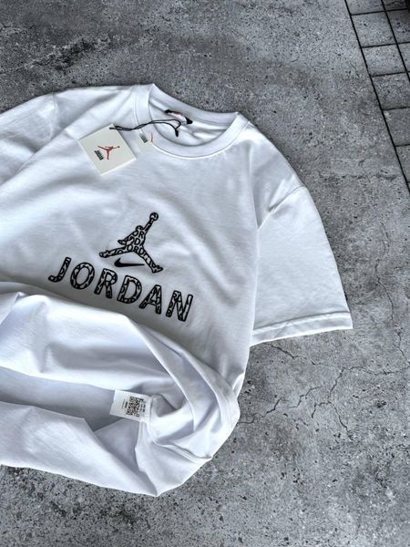 Чоловіча футболка Jordan біла бавовняна Теніска Джордан Моло-JD/6 фото