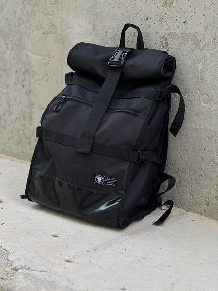 Рюкзак Ролтоп чорний Портфель оксфорд міський RollTop Ту-00000067 фото