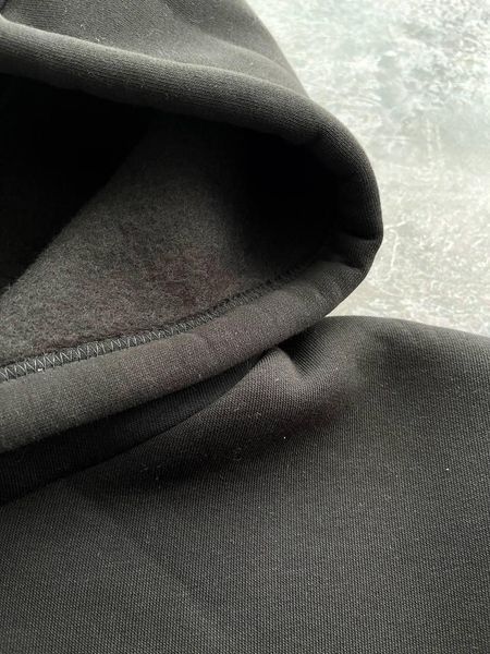 Чоловіче зимове худі Adidas чорне з капюшоном Кофта Адідас на флісі Pav-194 фото