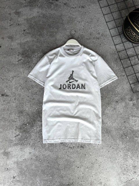 Чоловіча футболка Jordan біла бавовняна Теніска Джордан Моло-JD/6 фото