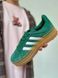 Женские кроссовки Adidas Gazelle на платформе замшевые зелёные Адидас Газели Arm-Gazz_0384 фото 2