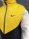 Мужская жилетка Nike без капюшона черная с желтым Безрукавка Найк весенняя осенняя Intr-1620128819 фото 6