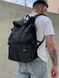Рюкзак Ролтоп чорний Портфель оксфорд міський RollTop Ту-00000067 фото 2