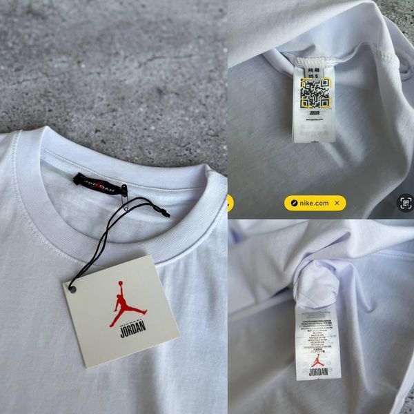Чоловіча футболка Jordan біла бавовняна Теніска Джордан Моло-JD/6 фото