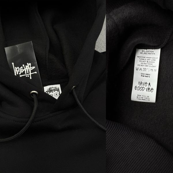 Мужское зимнее худи Stussy с капюшоном голубое Толстовка Стусси Ads-493 фото