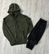 Мужской спортивный костюм The North Face черный с хаки Комплект ТНФ Худи Штаны Rap-RD115/RD119 фото 7