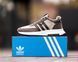 Мужские зимние кроссовки Adidas замшевые коричневые Адидас утепленные с мехом Arm-Ads_0015 фото 3