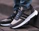 Мужские зимние кроссовки Adidas замшевые коричневые Адидас утепленные с мехом Arm-Ads_0015 фото 1
