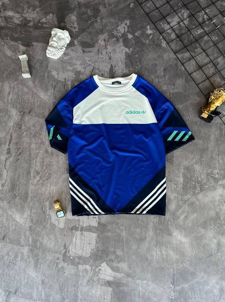Футболка чоловіча Adidas синя спортивна Теніска Адідас Моло-12-2R фото