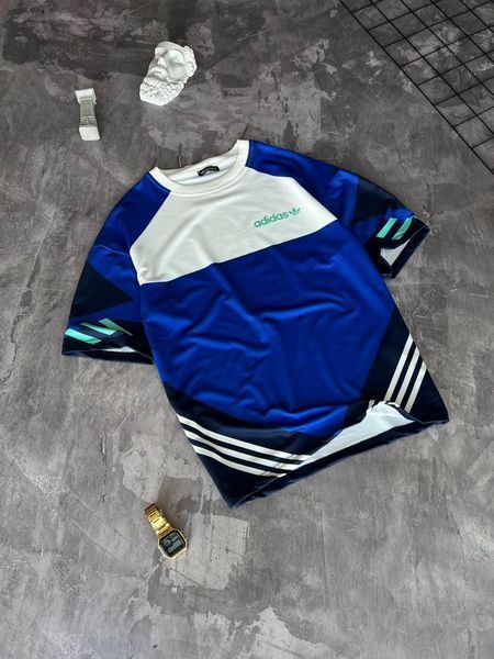 Футболка чоловіча Adidas синя спортивна Теніска Адідас Моло-12-2R фото