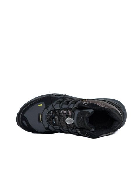 Мужские зимние кроссовки Adidas Terrex Fast R Mid Gore-Tex темно-серый Адидас рипстоп на гортекс Pow-AD117 фото