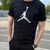 Чоловіча футболка Jordan чорна бавовняна Джордан Hot-123 фото