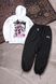 Мужской спортивный костюм Stussy черный с капюшоном Комплект Худи Штаны плащевка Стусси Ads-420 фото 2