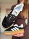 Женские кроссовки Adidas Gazelle на платформе замшевые чёрные Адидас Газели Arm-Gaz_0284 фото 4