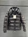 Мужской зимний пуховик Moncler черный Куртка Монклер с капюшоном Arm-Mon13/Hub-30 фото 1