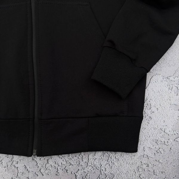Чоловічий спортивний костюм Stone Island з капюшоном на блискавці чорний Комплект Стон Айленд Толстовка Штани Кепка Хар-531 фото