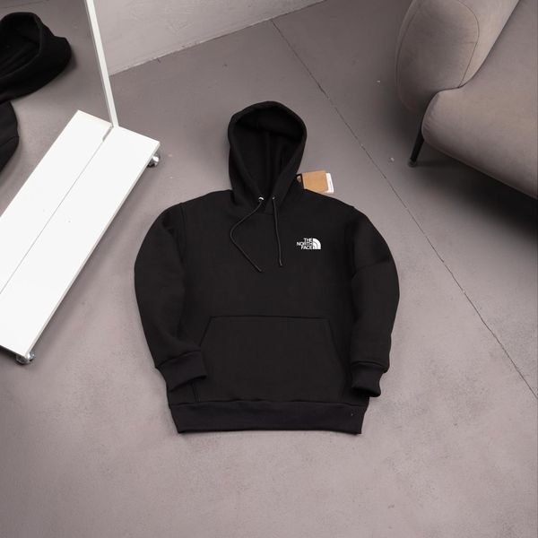 Чоловіче зимове худі The North Face з капюшоном чорне Толстовка ТНФ Ads-476 фото