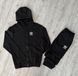 Мужской спортивный костюм Adidas на молнии черный Комплект Адидас Худи Штаны Rap-RD121/RD126 фото 7