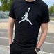Чоловіча футболка Jordan чорна бавовняна Джордан Hot-123 фото