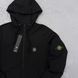 Чоловічий спортивний костюм Stone Island з капюшоном на блискавці чорний Комплект Стон Айленд Толстовка Штани Кепка Хар-531 фото 2
