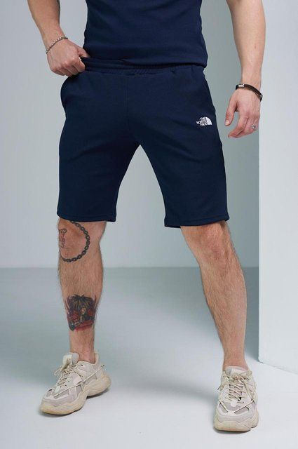 Мужские спортивные шорты The North Face трикотажные синие ТНФ Intr-1923936321 фото