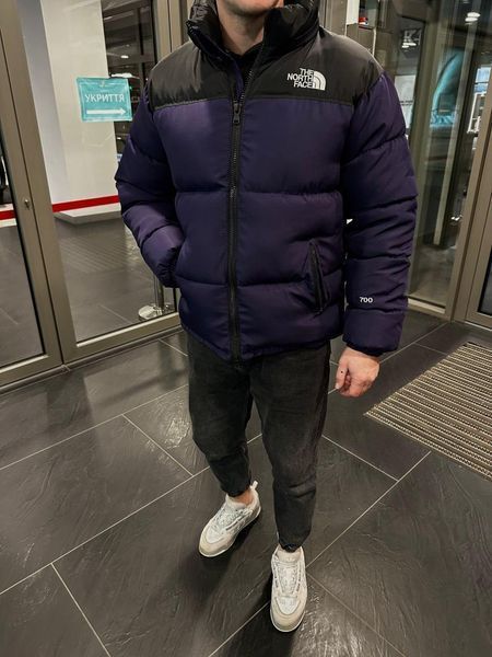 Зимняя куртка The North Face черная оверсайз Пуховик ТНФ Gar-D025 7 фото