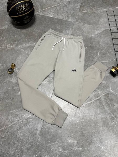 Мужские спортивные штаны Adidas серые Брюки Адидас на резинке Моло-53NE фото