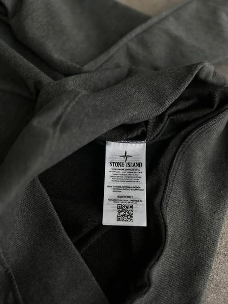 Мужской свитшот Stone Island серый Кофта Стон Айленд без капюшона Моло-63-2 фото