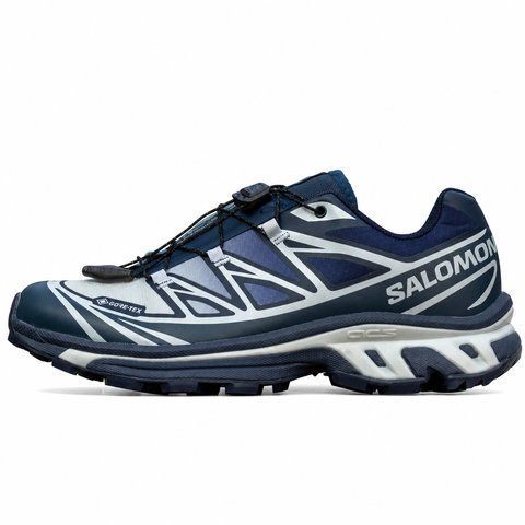 Чоловічі термокросівки Salomon XT-6 Gore-Tex сині In-3077 фото